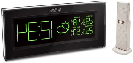 Weerstation - Weercomputer - Binnen en buiten - Kies uit 21 kleuren - Zwart