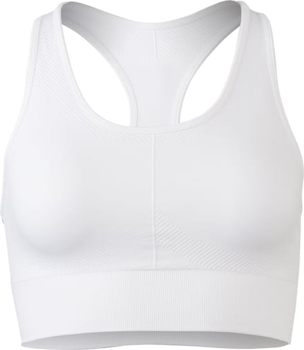 AGU Seamless Sport BH - Dames - Hardloopbh - Wielrenonderkleding - Naadloos - Lichtgewicht - Polygiene Geurremmend - Wit - XS