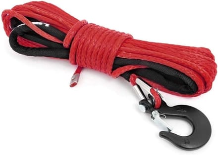 Winch Touw - Synthetisch Touw - Voertuig Herstel - Hoge Sterkte Gewicht - 15 Meter - Rood