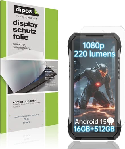 dipos – 4x Matte Beschermfolie geschikt voor 8849 Tank X | Krasbestendige & antireflecterende Screenprotector Ultra-Thin