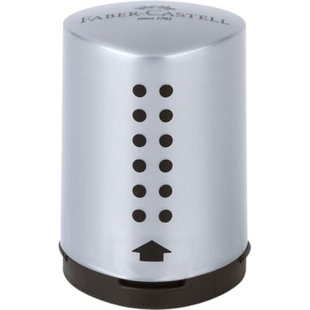 Faber-Castell puntenslijper mini - GRIP 2001 - zilver - FC-183700