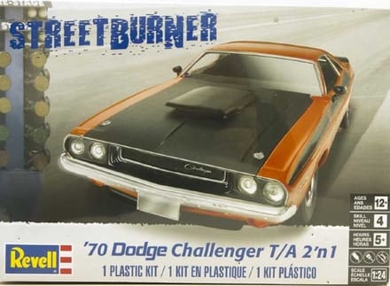 Revell Modelbouwpakket Auto - 12596 1970 Dodge Challenger Car - 2 n1 Plastic - 1:25 - Modelbouw