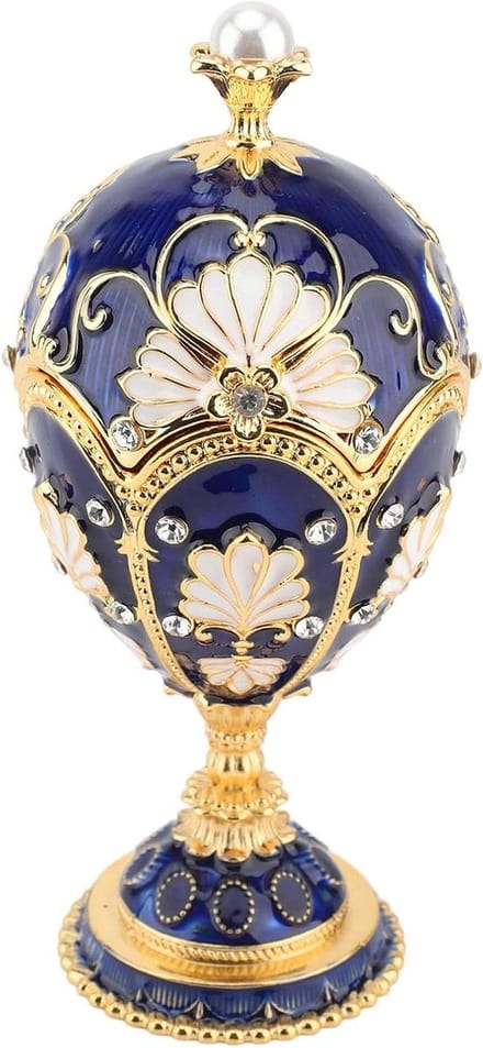 Decoratieve Doos - Sieradenhouder - Schatten Bewaren - Handgeschilderd Design - 14.5 x 6.4cm - Multicolor