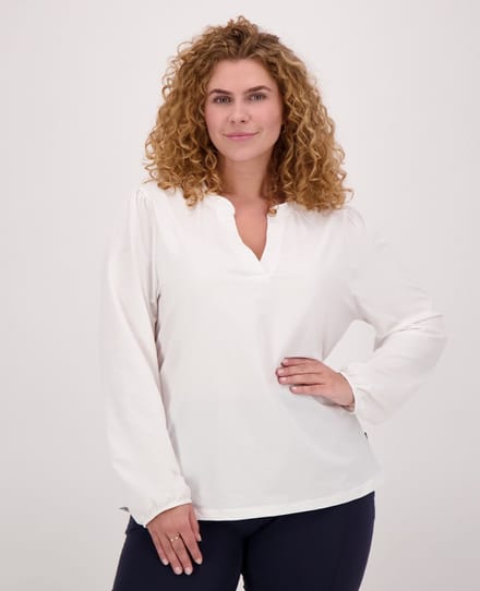 Je m'appelle Travelstof Top - Dames - Wit - Maat 52