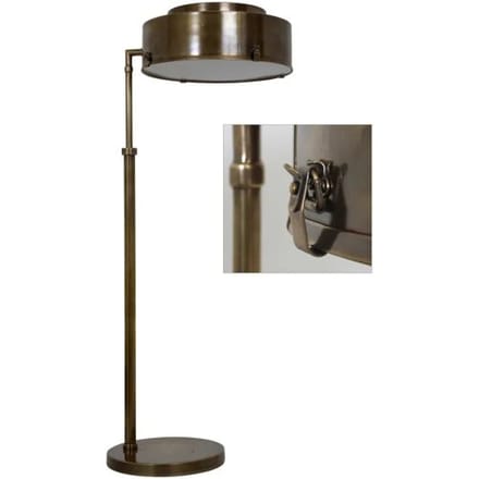 KS Verlichting Vloerlamp Rex Antiek Messing