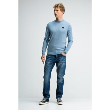 Butcher of Blue Structure Crew Horizon Blue Taglia: M | Maglioni a maglia Outlet | Uomo | Blu