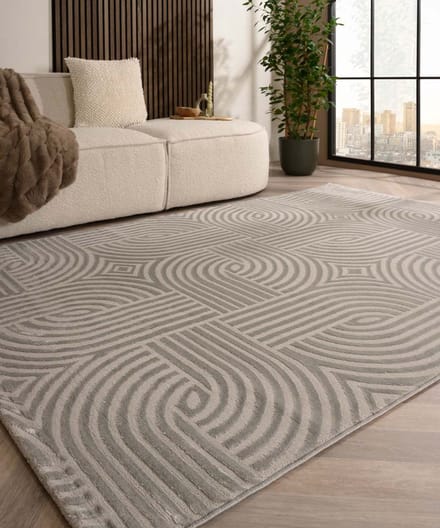 Scandinavische loper - Serene Vidda zilver 80x250
