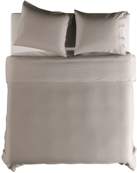 Yellow Cialda Dekbedovertrek - Eenpersoons - 140x200-220 cm - Silver Grey