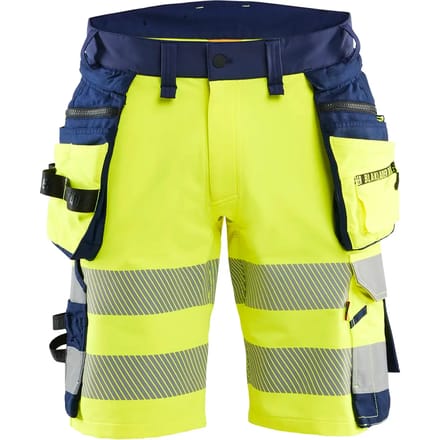 Korte hoge zichtbaarheid stretch 4D Blaklader