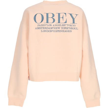 W Cities Crew Peach Parfait damessweater met ronde hals