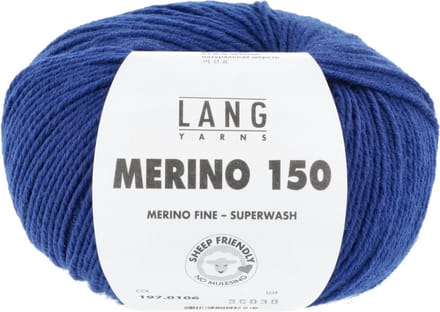 Lang Yarns Merino 150 - 106 koningsblauw - Merinowol Garen