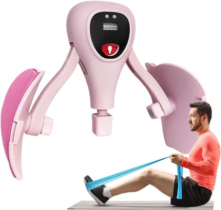 Dijspier Trainer - Been Toning Tool - Thuis Trainen - Instelbare Weerstand - 33x25.5cm - Roze