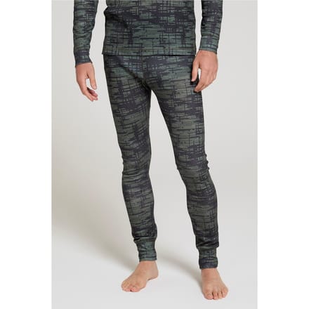 Mountain Warehouse Heren Talus Dash Print Thermobroek (Kaki Groen)