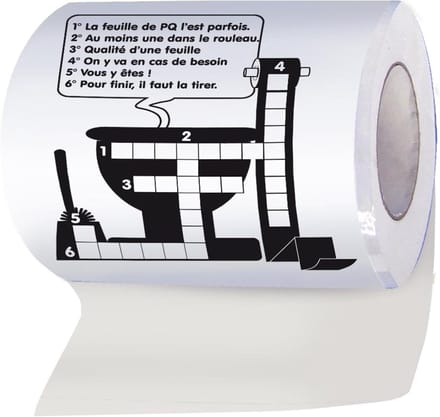 Toiletpapier met Raadsel - Puzzel Papier - Ontspanning Thuis - Uniek Ontwerp - Standaard Rol - Wit