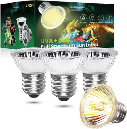 SAVI® Warmtelamp Reptielen - Warmtelamp - Lampen - Wit - ‎1cm x 5cmx 5cm