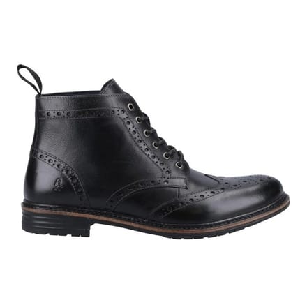 Hush Puppies Heren Joshua Leren Enkelboots (Zwart)