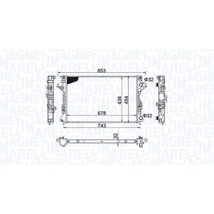 Radiator MAGNETI MARELLI 350213152200