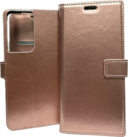 Portemonnee Book Case Hoesje Geschikt voor: Samsung Galaxy S20 Ultra rosegoud