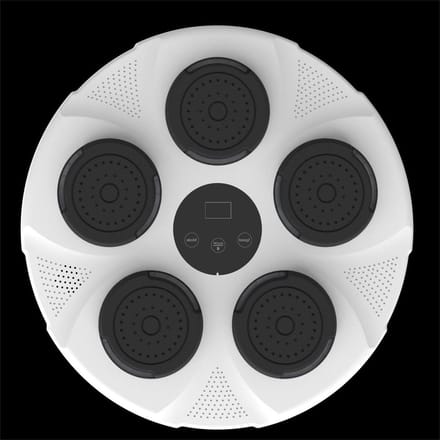 Muziek Boksmachine - Smart Boksmachine - Fitness Training - Flash Hitting Point - 43 x 43 cm - Wit