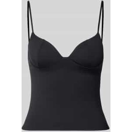 slim fit top met shaping-effect