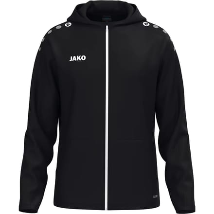 Jako One Jas Met Kap Kinderen - Zwart | Maat: 140