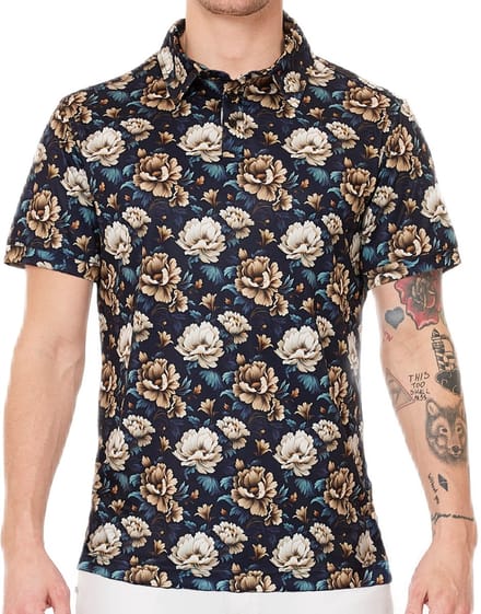 Func Factory mannen Polo light flower maat M