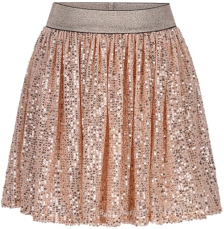Moodstreet-Meisjes RORI sequined skirt-Red Copper