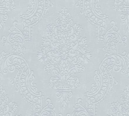 BAROK ORNAMENTEN BEHANG | Klassiek - Grijs Zilver - A.S. Création Pure Elegance