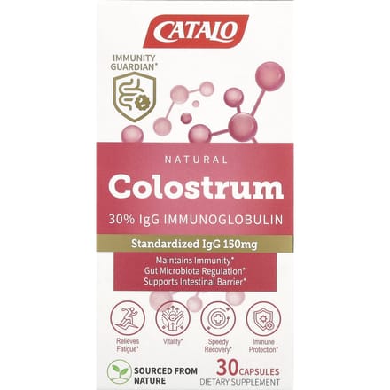CATALO, colostrum naturel à 30 % d'immunoglobulines IgG, 30 capsules