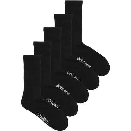 Jack & Jones jacbasic tennis sock 5 pack 12254955 black