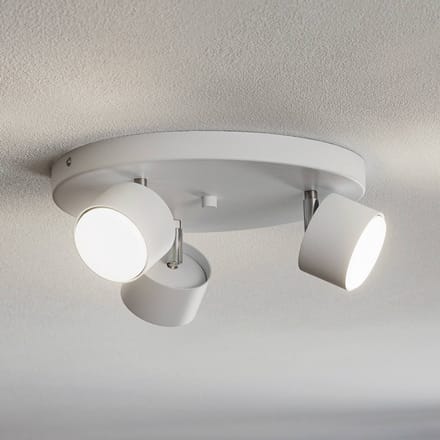 Eko-Light Plafondspot Cloudy 3-lamps Rondell wit