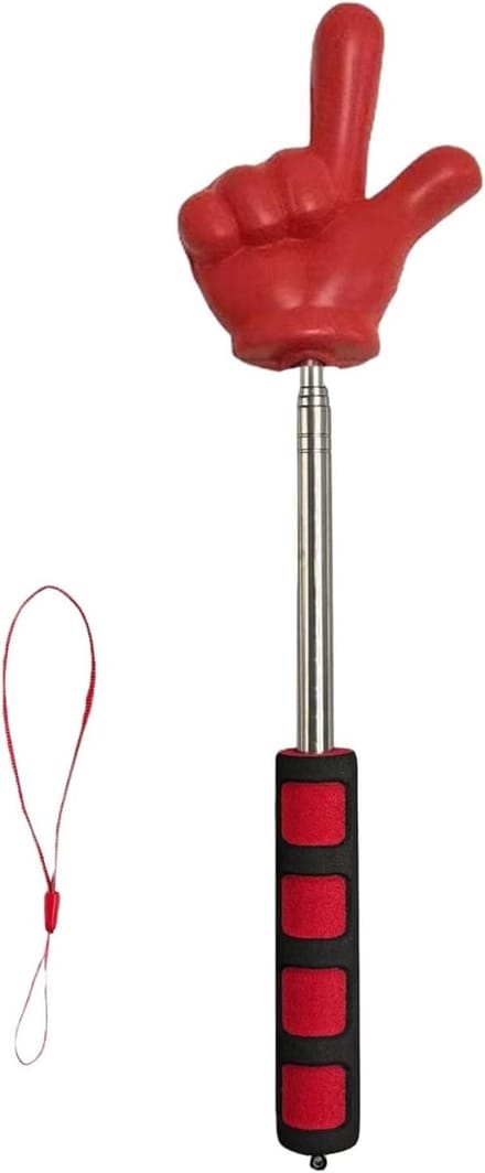 Telescopische Pointer - Uitschuifbare Staaf - Lesgeven Presenteren - Roestvrij Staal - 28 cm - Zwart