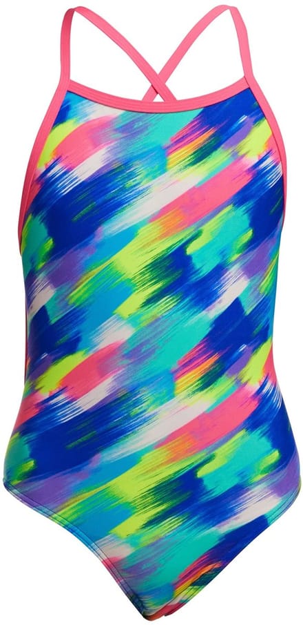Stroked Diamond back one piece - Meisjes | Funkita | Maat 152
