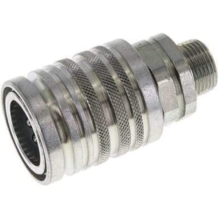 Stalen DN 12.5 Hydraulische Koppeling Snelkoppeling 12 mm S Knelring ISO 7241-1 A/8434-1 D 20.5mm