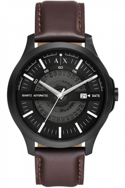 Armani Exchange Herenhorloge Analoog Quarz- Bruin