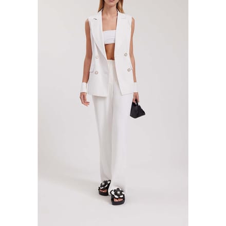Anne Fontaine Orfevre Moon White Taglia: 36 | Gilet Outlet | Donna | Bianco