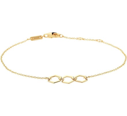 Geelgouden Armband zeshoeken 0 4023074
