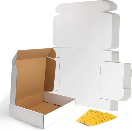 Set van 25 Witte Verzenddozen Karton 13x10x3 cm - Ideaal voor Verzending en Verpakking