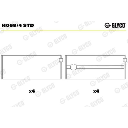 Krukaslagerset GLYCO H069/4 STD