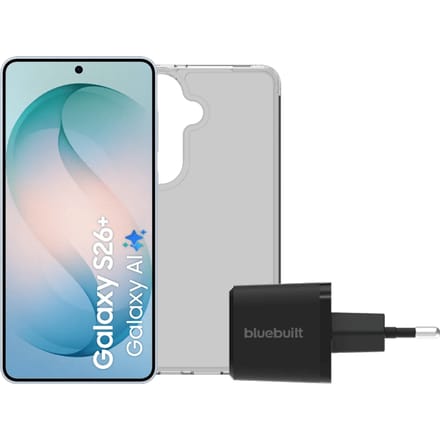 Samsung Galaxy S26 Plus 256GB Lichtblauw 5G + Basis Accessoirepakket