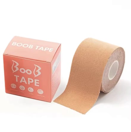 New Age Devi - Boobtape - Borst tape - Bra tape - BH tape - 5Meter - 5 CM breed - Beige - 2 rollen