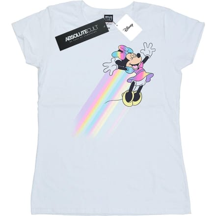Disney Dames/Dames Minnie Mouse Whoosh Katoenen T-Shirt (Wit)