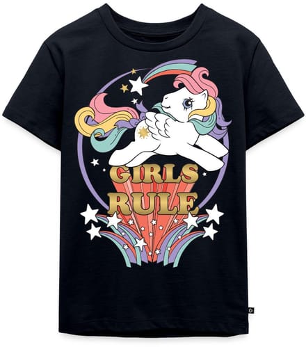 My Little Pony Retro Girls Rule Statement Premium T Shirt Kinderen