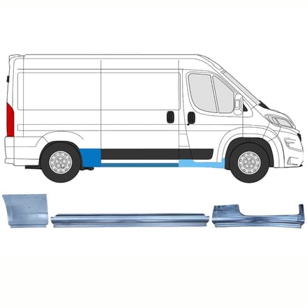 Reparatiepaneel set voor Opel Movano 2021-2026 / Rechts