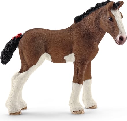 Schleich Boerderij - CLYDESDALE VEULEN - Speelfiguur