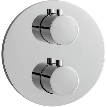 Herzbach DEEP concealed thermostat round for 3 consumers 11.503055.1.01