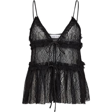 Haute L'Amitié Haute l’amitié new lace tie top