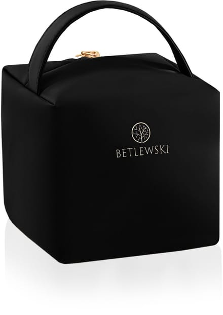 Vierkante cosmetische tas zwart MELLOW