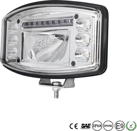 Led verstraler 60watt + DRL ECE-R112 gekeurd
