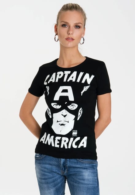 Logoshirt T-Shirt Captain America – Portrait